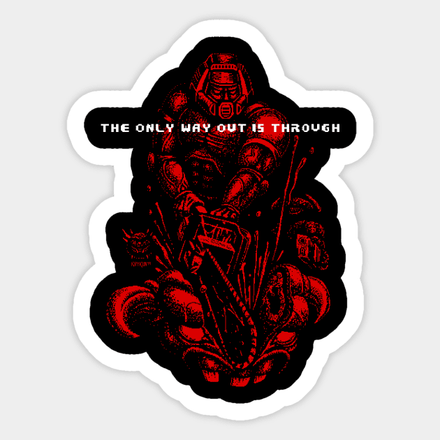 The Only Way Out Sticker by SerhiyKrykun